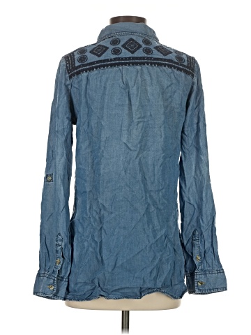 Buttons Long Sleeve Button-Down Shirt (view 2)