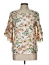 Shein 100% Polyester Ivory 3/4 Sleeve Blouse Size L - photo 1