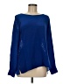 Falcon & Bloom Blue Long Sleeve Blouse Size M - photo 1