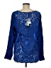Falcon & Bloom Blue Long Sleeve Blouse Size M - photo 2