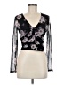 Assorted Brands Black Long Sleeve Blouse Size M - photo 1