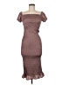 Blush Tweed Brown Cocktail Dress Size M - photo 1