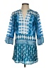 Soft Surroundings Blue 3/4 Sleeve Blouse Size XS - photo 1