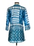Soft Surroundings Blue 3/4 Sleeve Blouse Size XS - photo 2