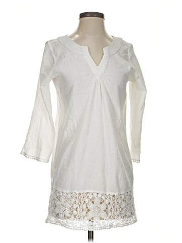 Garnet Hill 3/4 Sleeve Blouse (view 1)
