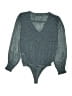 Abercrombie & Fitch 100% Polyester Teal Blue Bodysuit Size XS - photo 2