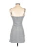 UNIF 100% Polyester Metallic Silver Cocktail Dress Size S - photo 2