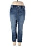 Jag Jeans Solid Blue Jeans Size 18W - photo 1