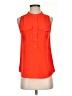 J.Crew Factory Store 100% Polyester Orange Sleeveless Blouse Size 0 - photo 1