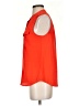 J.Crew Factory Store 100% Polyester Orange Sleeveless Blouse Size 0 - photo 5