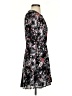 Aqua 100% Polyester Floral Black Casual Dress Size XS - photo 4