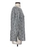 Talbots 100% Cotton Stripes Silver Long Sleeve Blouse Size XS - photo 4