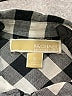 MICHAEL Michael Kors Checkered-gingham Black Long Sleeve Button-Down Shirt Size M - photo 7