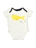 Absorba 100% Cotton Graphic Ivory Short Sleeve Onesie Size 0-3 mo - photo 1