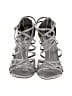 Stuart Weitzman Metallic Silver Sandals Size 8 1/2 - photo 2
