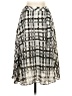 Elle 100% Polyester Checkered-gingham Gray Casual Skirt Size XS - photo 1