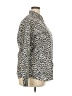 Lands' End 100% Cotton Animal Print Silver Long Sleeve Blouse Size 18 (tall) - photo 4
