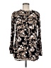Merona 100% Rayon Black Long Sleeve Blouse Size M - photo 1