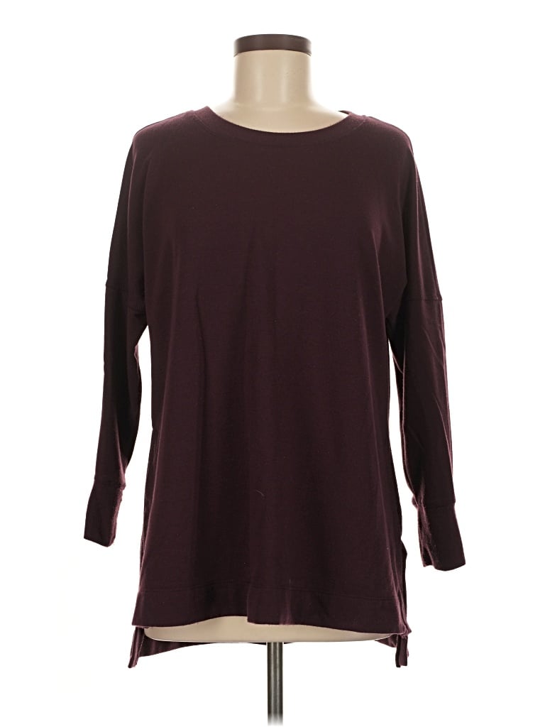 Pre-owned Xersion Pullover Sweater In Burgundy