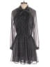Zara 100% Polyester Polka Dots Gray Cocktail Dress Size S - photo 1