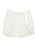 Alia 100% Polyester Solid Ivory Athletic Shorts Size 22 - photo 1