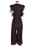 Hutch Houndstooth Black Jumpsuit Size S - photo 2