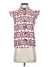 Waverly Grey Burgundy Red Sleeveless Blouse Size XS - photo 1