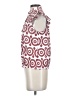 Waverly Grey Burgundy Red Sleeveless Blouse Size XS - photo 5