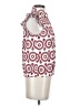 Waverly Grey Burgundy Red Sleeveless Blouse Size XS - photo 4