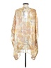 Adrienne 100% Polyester Gold Poncho Size S - photo 2