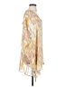 Adrienne 100% Polyester Gold Poncho Size S - photo 4