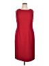 Evan Picone 100% Polyester Solid Red Cocktail Dress Size 16 - photo 1