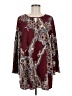 Renee C. 100% Polyester Burgundy Long Sleeve Blouse Size M - photo 1