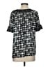 BCBGMAXAZRIA Gray Short Sleeve Blouse Size S - photo 2