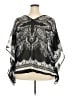 Feathers 100% Polyester Black 3/4 Sleeve Blouse Size 2X - photo 2