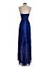 BCBGMAXAZRIA 100% Silk Solid Blue Cocktail Dress Size 2 - photo 2