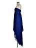 BCBGMAXAZRIA 100% Silk Solid Blue Cocktail Dress Size 2 - photo 5