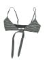 Unbranded Stripes Gray Swimsuit Top Size S (estimated) - photo 1