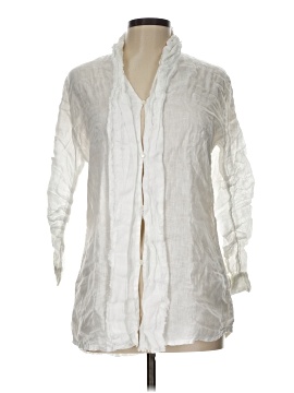 100% Capri 3/4 Sleeve Button Down Shirt