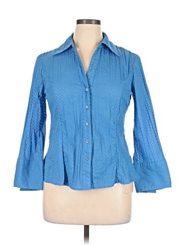 Harve Benard 3/4 Sleeve Button-Down Shirt (view 1)