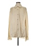 FRAME 100% Silk Solid Ivory Long Sleeve Silk Top Size 0 - photo 1