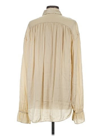 FRAME Long Sleeve Silk Top (view 2)