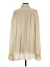 FRAME 100% Silk Solid Ivory Long Sleeve Silk Top Size 0 - photo 2