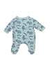 Hb 100% Cotton Print Blue Long Sleeve Outfit Size 3-6 mo - photo 2