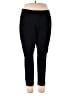 Peter Nygard Solid Black Casual Pants Size L - photo 1