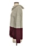 24/7 Maurices Color Block Burgundy Pullover Sweater Size S - photo 5