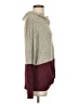 24/7 Maurices Color Block Burgundy Pullover Sweater Size S - photo 4