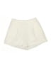 Sadie & Sage 100% Polyester Solid Ivory Shorts Size S - photo 1