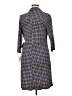AB Studio Print Blue Casual Dress Size XL - photo 2