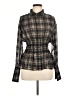 BRONZE SNAKE 100% Polyester Brown Long Sleeve Blouse Size M - photo 1
